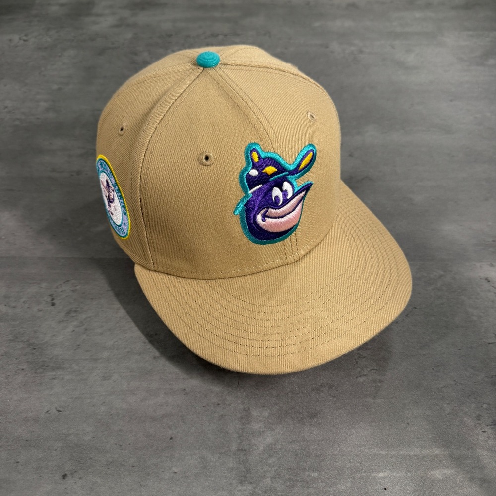Hat Club Baltimore Orioles New Era Cap 6 7/8 Sandstorm Tan Pink UV Teal Blue
